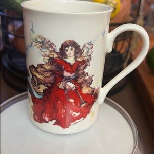Potpourri Designs 1993 Fine Bone China Angel Mug by Christina Ladas Vintage